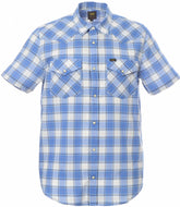 Męska Koszula Krótki Rękaw Lee SS Western Shirt Blue Union L66OOBUF 112145389